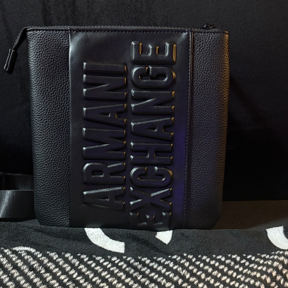 Armani Exchange Black Messenger Bag
